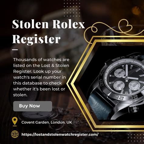 are rolex watches registered